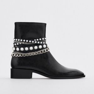 ZARA Pearl Boots